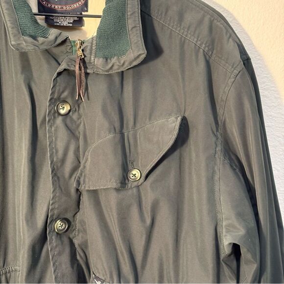 Albert Goldberg Faconnable Olive Green Water Repellent Bomber Jacket  Men’s L. - Picture 3 of 15